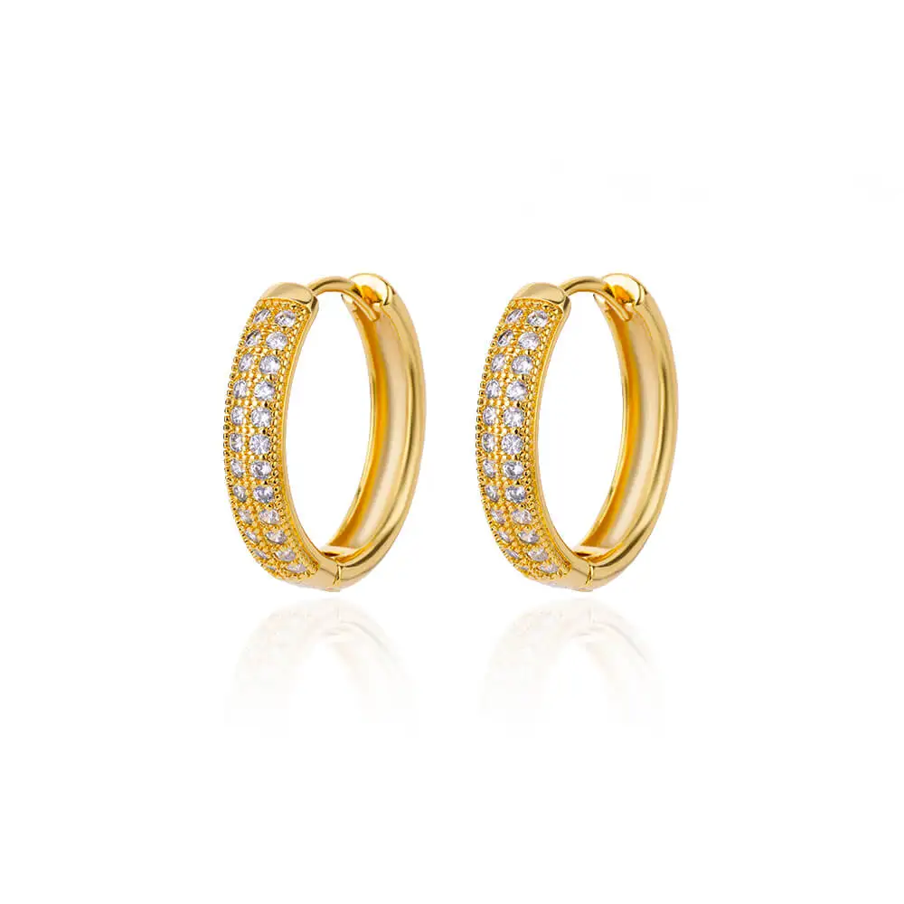 Shiny Zircon Circle Square Hoop Earrings for Women Gold Color Stainless Steel Earrings Luxury Christmas Jewelry Wedding aretes Shiny Zircon Circle Square Hoop Earrings for Women Gold Color Stainless Steel Earrings Luxury Christmas Jewelry Wedding aretes