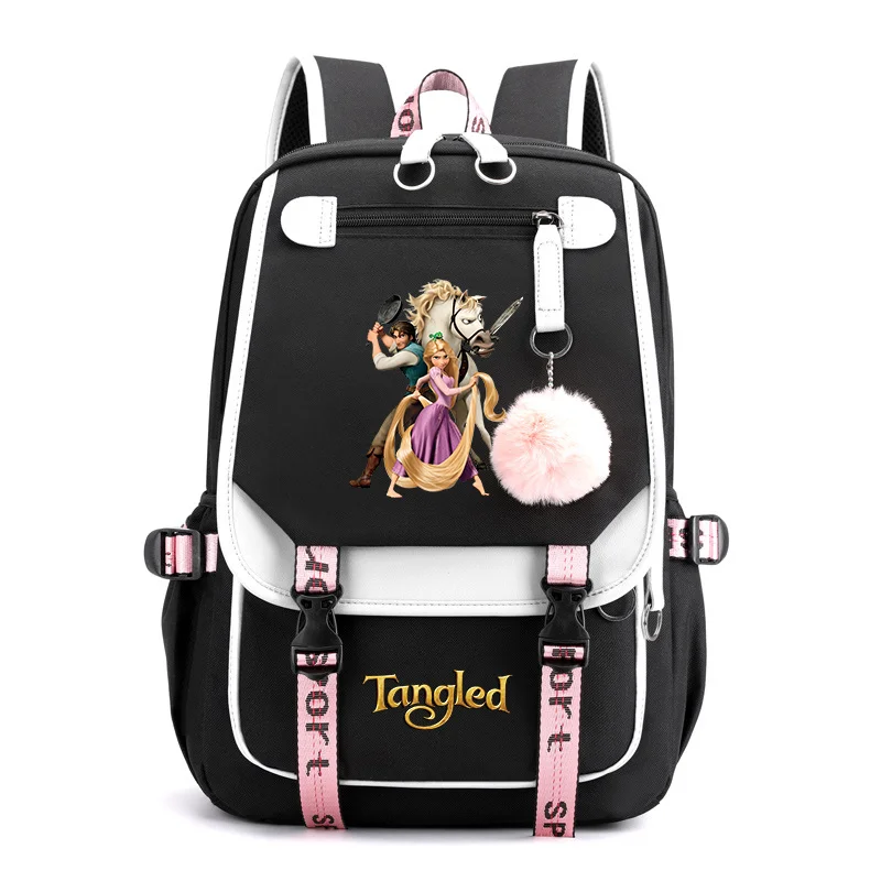 Tangled Rapunzel Princess Backpacks Teenager USB Charging Laptop Backpack Women Men Rucksack Travel Bag Mochila Tangled Rapunzel Princess Backpacks Teenager USB Charging Laptop Backpack Women Men Rucksack Travel Bag Mochila