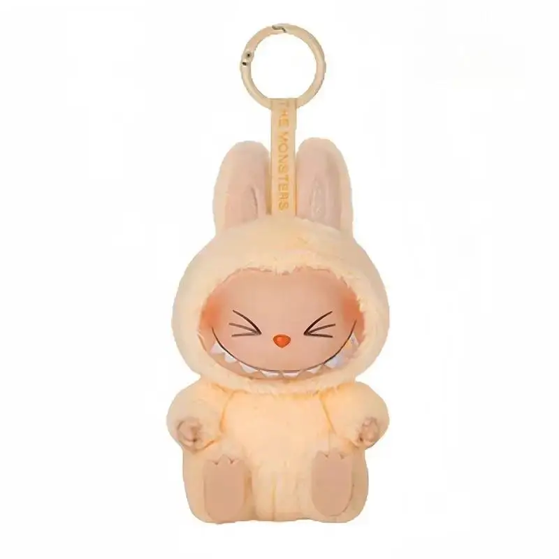 Labubu The Monsters Sit-Down Party First and Second Generation Series Vinyl Keychain Pendant Plush Dolls Replica Birthday Gift