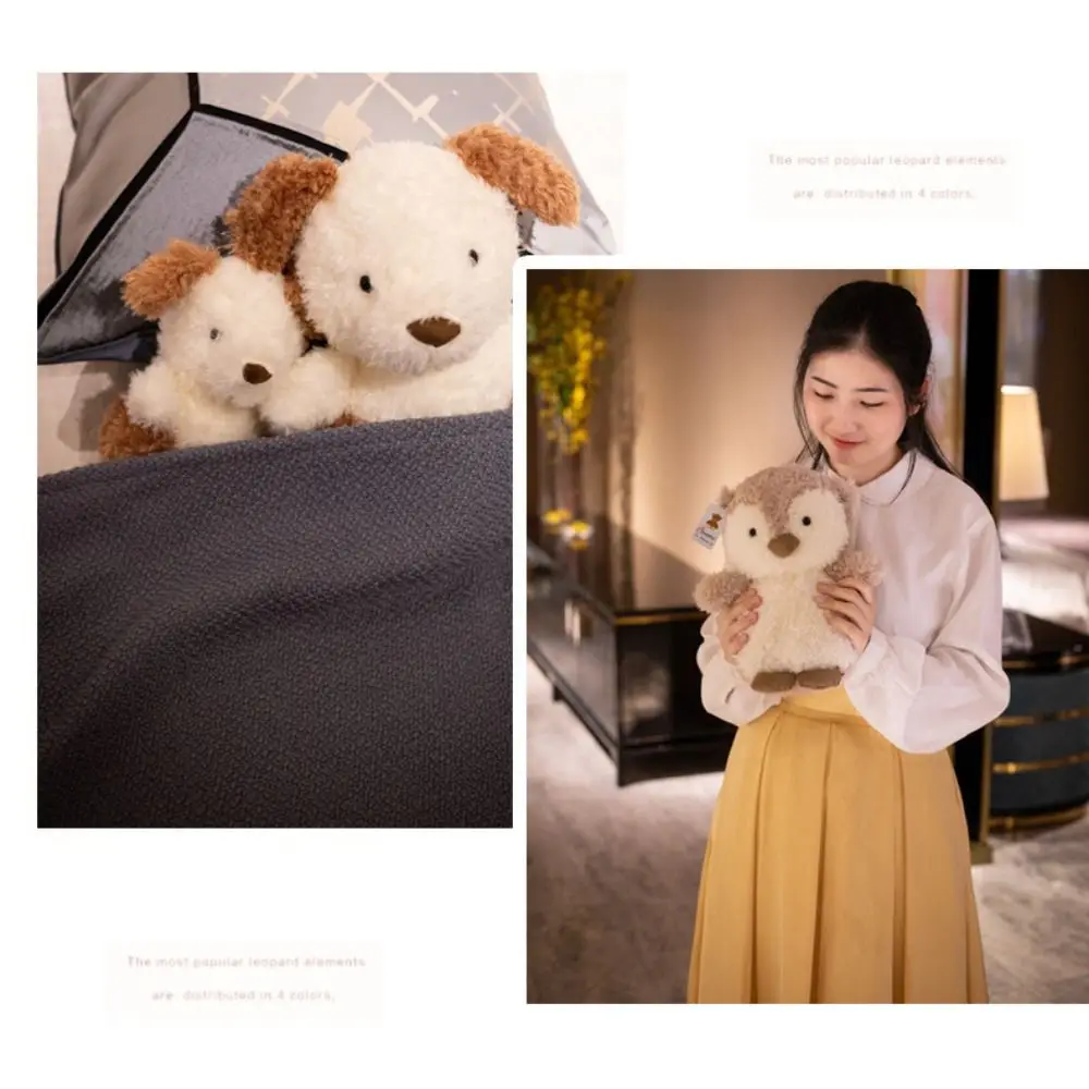 Kawaii Fox Owl Pig Lamb Chick Duck Furry Plush Toys Cute Soft Birthday Gifts for Boy Girls PP Cotton Stuffed Animals Toys Adult