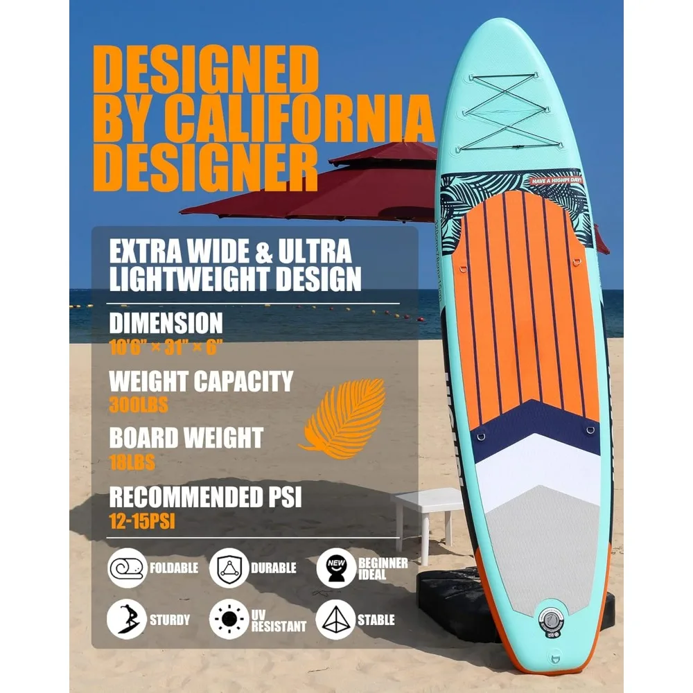 Inflatable stand-up paddle board, wide attitude, surf control, non-slip deck, leash, youth and adult stand-up boat Inflatable stand-up paddle board, wide attitude, surf control, non-slip deck, leash, youth and adult stand-up boat