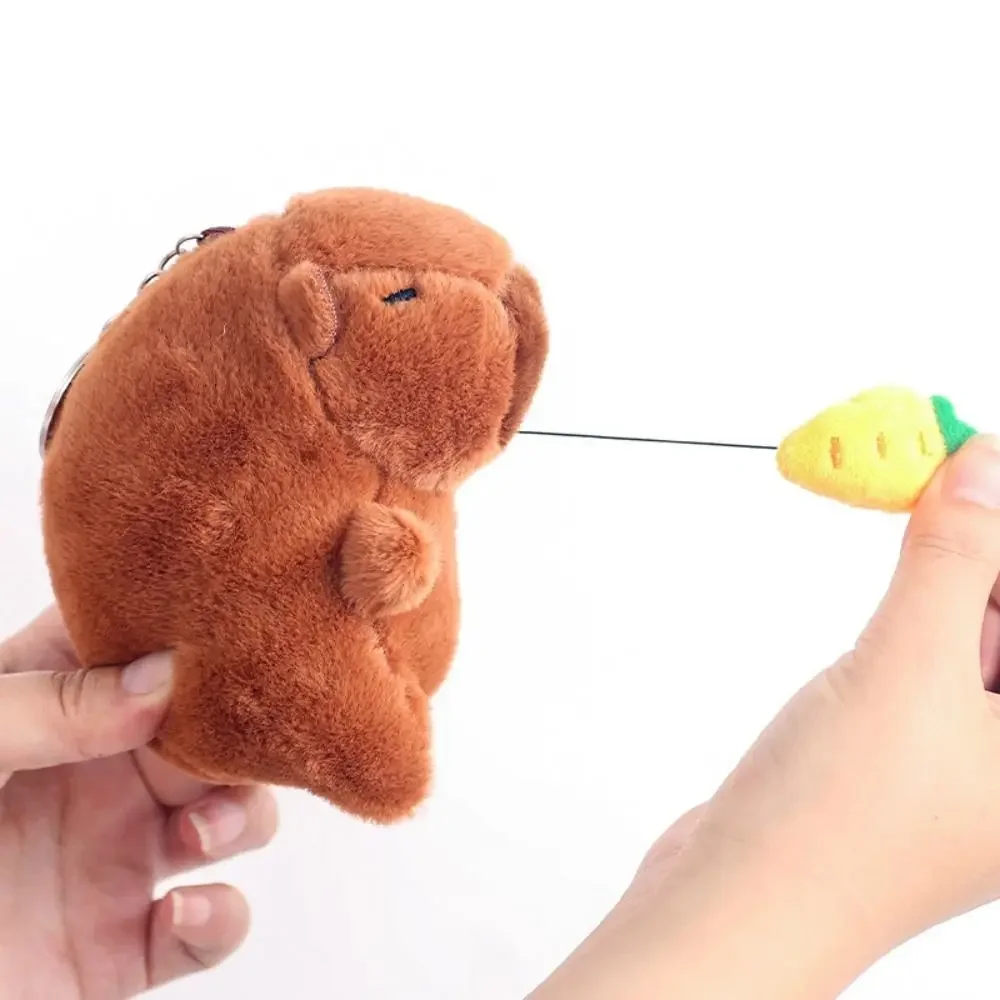 Cute Stuffed Animals Plush Capybara Keychain 12cm Cartoon Simulation Capybara Pendant Snot-Pulling Cute School Bag Pendant Cute Stuffed Animals Plush Capybara Keychain 12cm Cartoon Simulation Capybara Pendant Snot-Pulling Cute School Bag Pendant
