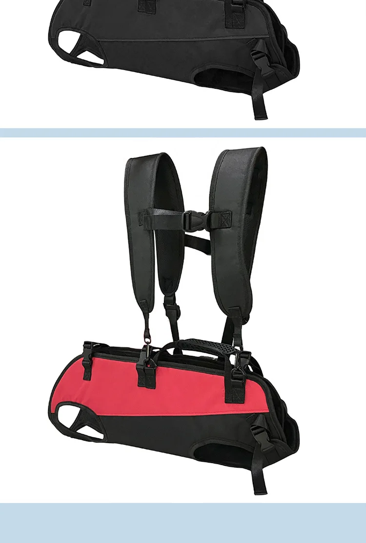 New Pet Cat Dog Double Shoulder Horizontal Hugging Backpack Outdoor Breathable Convenient Four Legs Carrying Bag Pet Products