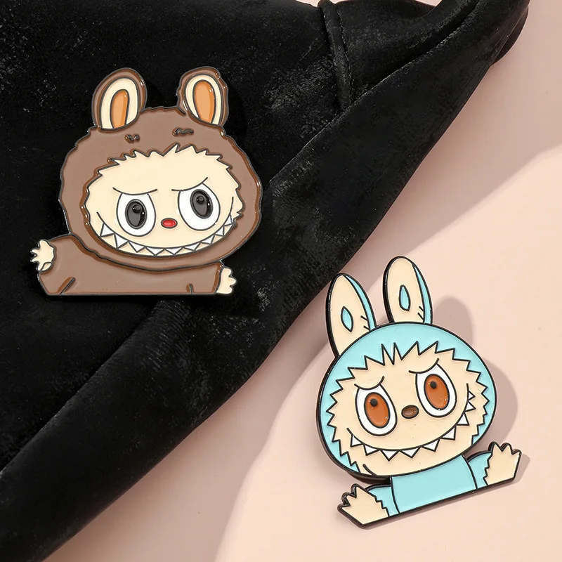 Labubu Enamel Badge Cartoon Cute Student Boys Girls Fashion Jewelry Brooches Delicatation Mini School Bag Clothes Ornament Gift Labubu Enamel Badge Cartoon Cute Student Boys Girls Fashion Jewelry Brooches Delicatation Mini School Bag Clothes Ornament Gift