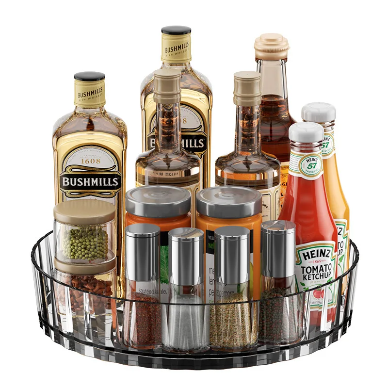360 Rotating Seasoning Storage Tray Multifunction Pantry Cabinet Turntable For Cosmetics Bathroom Storage Box Kitchen Organizer 360 Rotating Seasoning Storage Tray Multifunction Pantry Cabinet Turntable For Cosmetics Bathroom Storage Box Kitchen Organizer