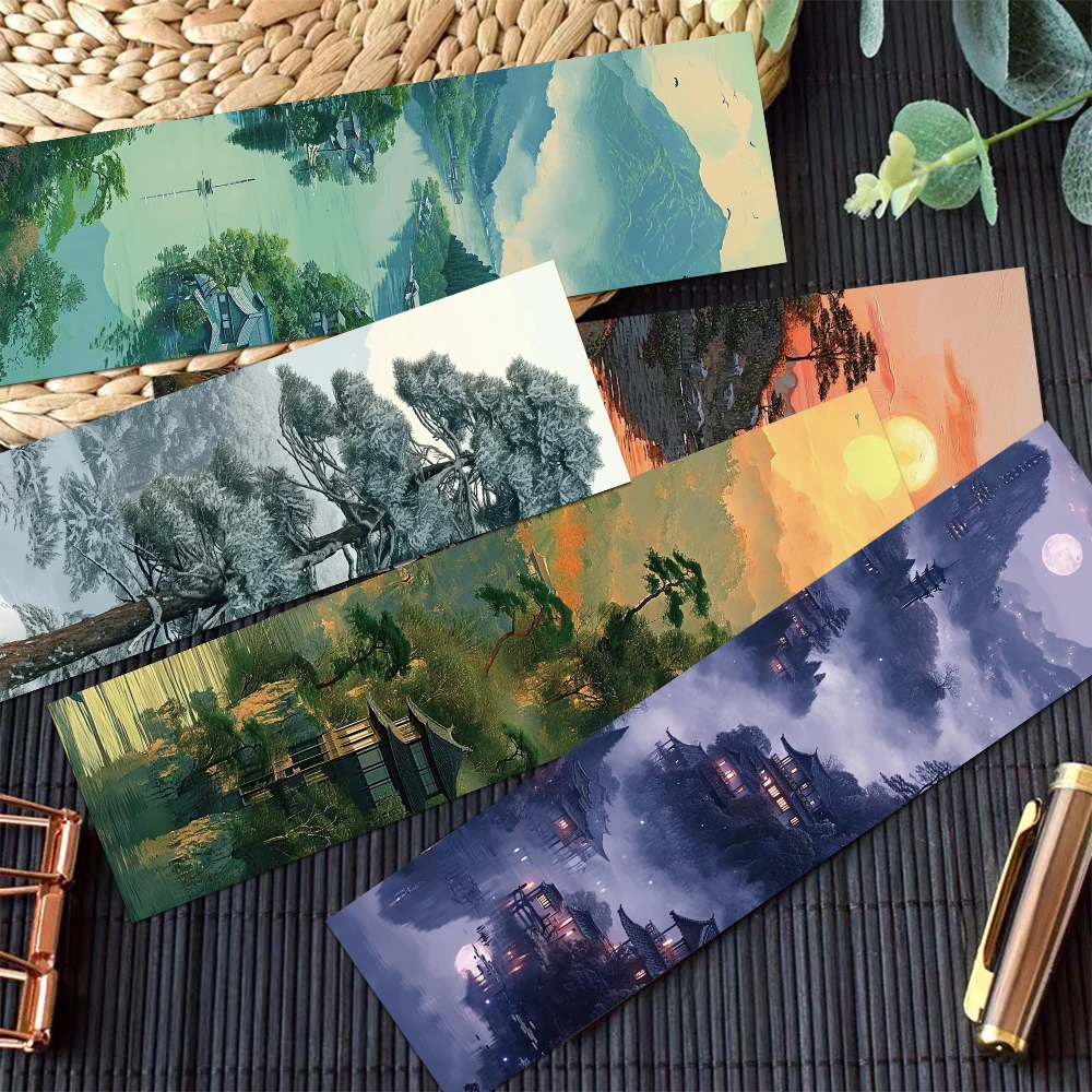 30pcs Chinese Style Landscape Bookmark Decoration Card Reading Pages Books Annotated School Stationary Supplies Creative Gifts 30pcs Chinese Style Landscape Bookmark Decoration Card Reading Pages Books Annotated School Stationary Supplies Creative Gifts