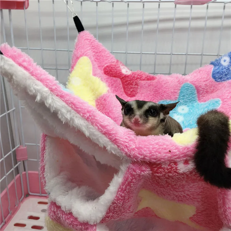 Double Layered Hamster Cage Sleeping Hammock Print Guinea Pig Clothes Bed Rodent Hammock Chinchilla Cage Little House Double Layered Hamster Cage Sleeping Hammock Print Guinea Pig Clothes Bed Rodent Hammock Chinchilla Cage Little House