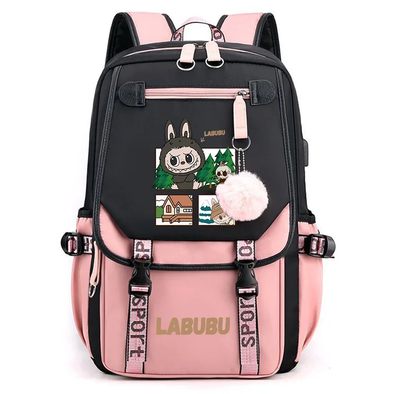 Labubu Anime Backpack Cosplay Unisex Students School Bag Cartoon Bookbag Laptop Travel Rucksack Outdoor Bag Labubu Anime Backpack Cosplay Unisex Students School Bag Cartoon Bookbag Laptop Travel Rucksack Outdoor Bag