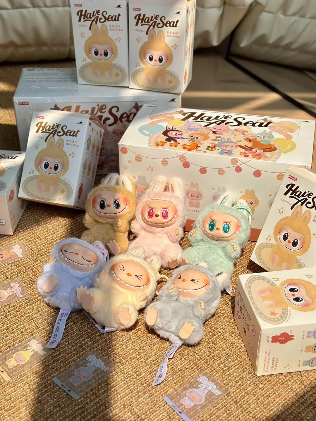 POP MART Original Labubu The Monster V1 V2 Macaroon Have a Seat Blind Box Vinyl Face Genuine Version Labubu Keychain Bag Pendant POP MART Original Labubu The Monster V1 V2 Macaroon Have a Seat Blind Box Vinyl Face Genuine Version Labubu Keychain Bag Pendant