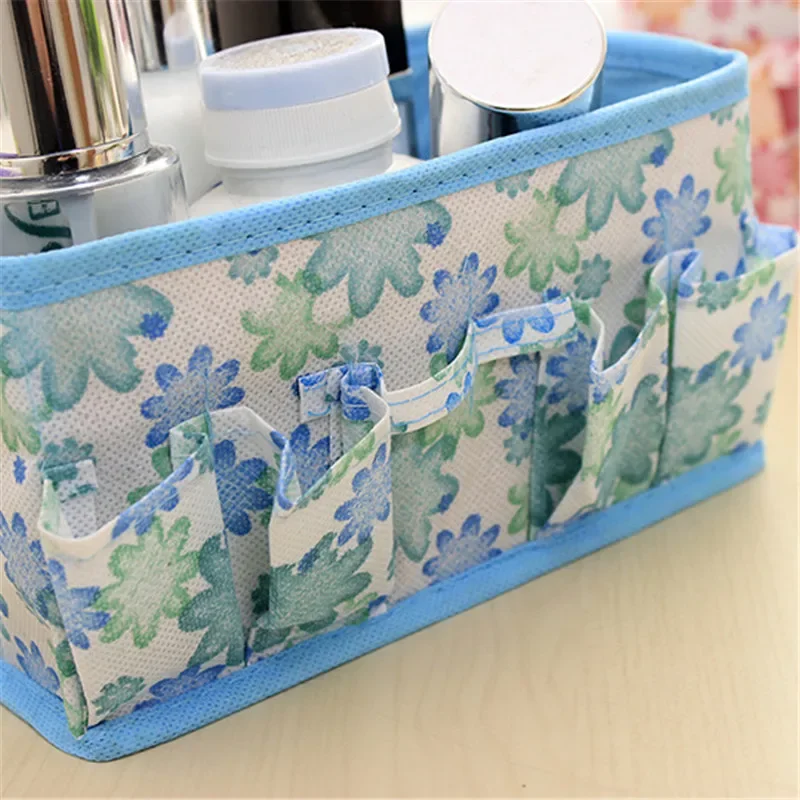 Organizer box makeup organizers Cosmetic Storage Box Bag Bright Color Foldable Stationary Container Makeup organizador watch box