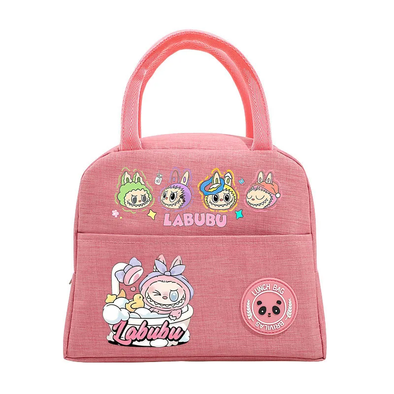 Labubu Kids Anime Cute Lunch Bag Children Cartoon Printed Bento Bags Girl Fashion Handbags Casual Accessories Storage Pouch Gift Labubu Kids Anime Cute Lunch Bag Children Cartoon Printed Bento Bags Girl Fashion Handbags Casual Accessories Storage Pouch Gift