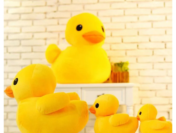 Kawaii Big Yellow Duck Mini Plush Dolls Toy Cute Soft Cartoon Stuffed Animal Toys Birthday Gifts for Children Kids Baby Girl