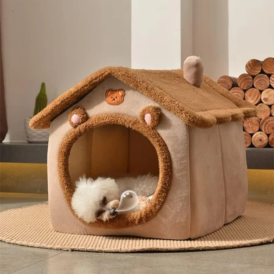 Foldable Pet House Removable Washable Cat House Puppy Cave Sofa Pet Bed House for Extra Small Dogs and Small and Medium Cats Foldable Pet House Removable Washable Cat House Puppy Cave Sofa Pet Bed House for Extra Small Dogs and Small and Medium Cats