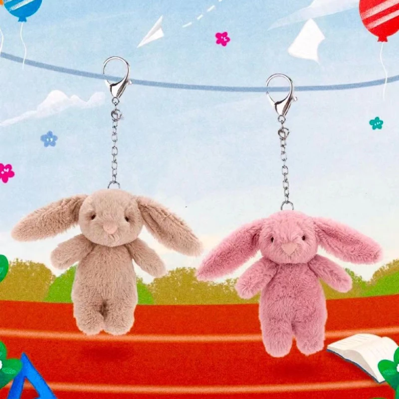 Stuffed Animals Cute Cartoon Rabbit Keychain Love Pompom Trinket Toy Girl Bag Car Keychain Mobile Phone Pendant Jewelry Gift Stuffed Animals Cute Cartoon Rabbit Keychain Love Pompom Trinket Toy Girl Bag Car Keychain Mobile Phone Pendant Jewelry Gift