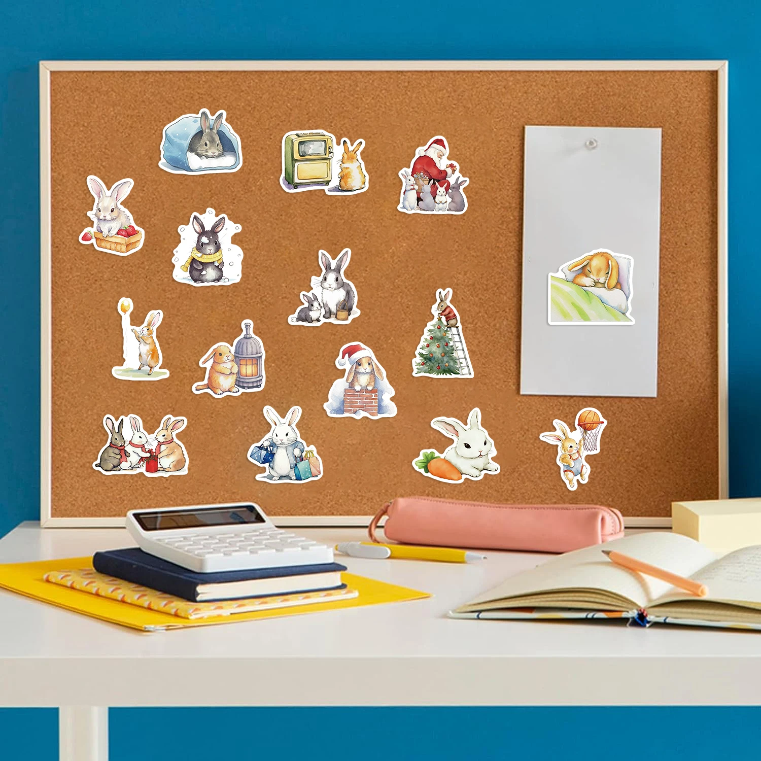 50PCS Bunny Rabbit Daily Day Cartoon Stickers Aesthetic Decals for Bike Bottle Suitcase Scrapbooking Children Gifts Sticker 50PCS Bunny Rabbit Daily Day Cartoon Stickers Aesthetic Decals for Bike Bottle Suitcase Scrapbooking Children Gifts Sticker