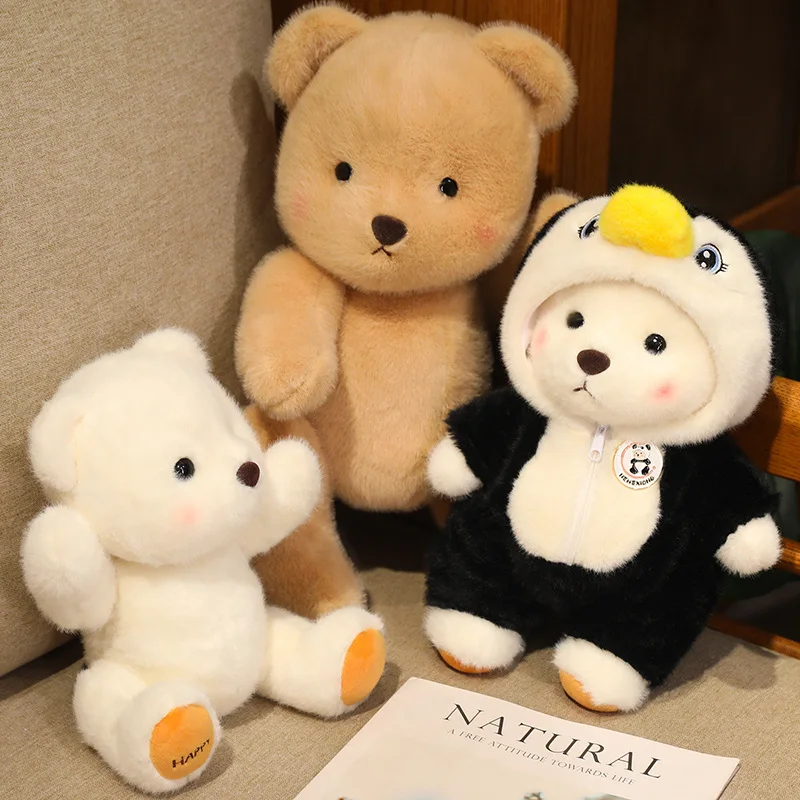 30cm Kawaii Clothed Joint Bear Plush Toy Doll Cute Stuffed Animal Bear With Movable Limbs and Head Birthday Gift for Girls Kids 30cm Kawaii Clothed Joint Bear Plush Toy Doll Cute Stuffed Animal Bear With Movable Limbs and Head Birthday Gift for Girls Kids