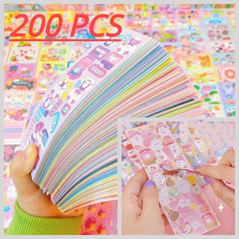 100Pcs Succulent Cute Stickers Pack Aesthetic Stationery Supplies Lot Kawaii Office Teacher School Diary Decoration Korean Paper