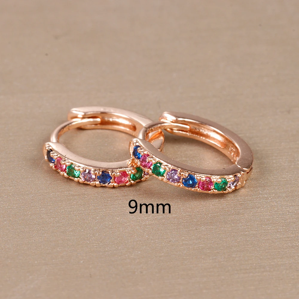 1 Pair Stainless Steel Cubic Zirconia Minimal Hoop Earrings for Women Small Huggie Thin Cartilage Helix Tragus Piercing Jewelry 1 Pair Stainless Steel Cubic Zirconia Minimal Hoop Earrings for Women Small Huggie Thin Cartilage Helix Tragus Piercing Jewelry