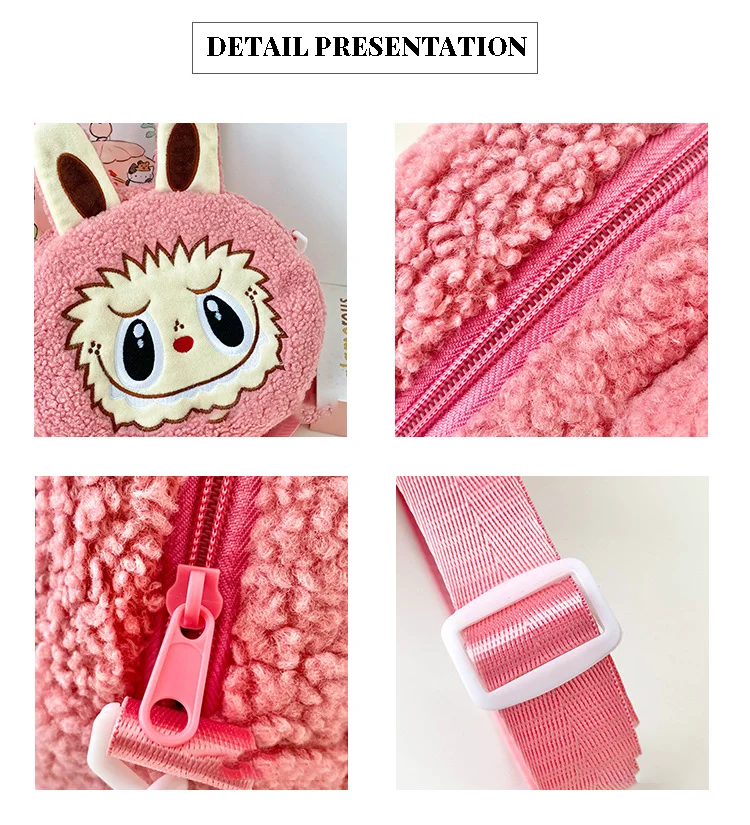 Cute Labubu Single Shoulder Bag Cartoon Anime Lovely Style Large Capacity Handbag Funny Crossbody Bag Travel Hiking Girl Gifts Cute Labubu Single Shoulder Bag Cartoon Anime Lovely Style Large Capacity Handbag Funny Crossbody Bag Travel Hiking Girl Gifts