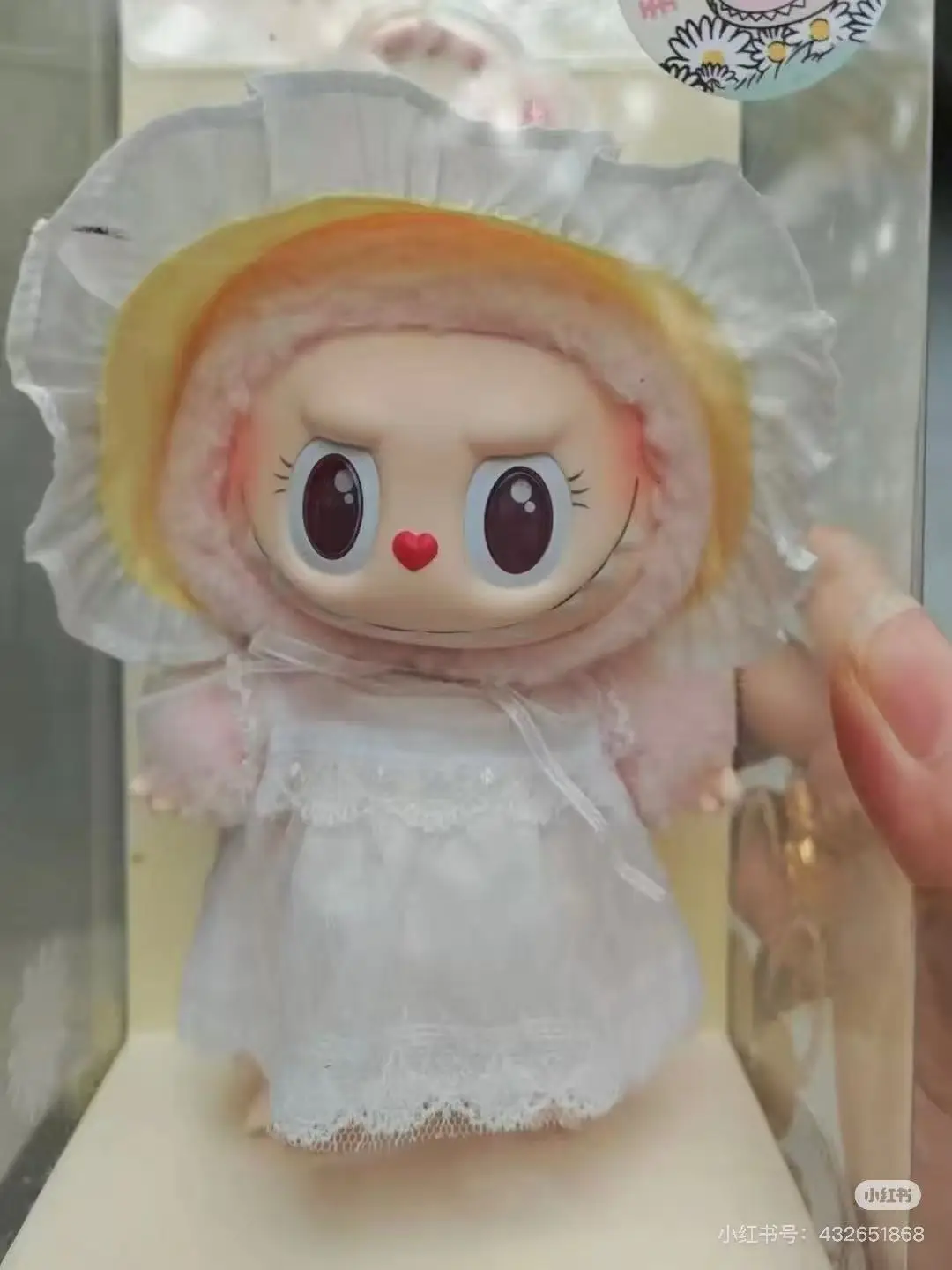 Copy High Quality Version New Product Labubu Sweetheart Doll Mokoko First Generation Plush Pendant Vinyl Pulling Cloth Hanging D Copy High Quality Version New Product Labubu Sweetheart Doll Mokoko First Generation Plush Pendant Vinyl Pulling Cloth Hanging D