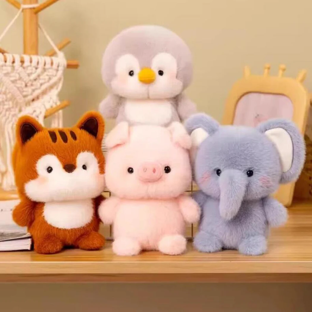 15CM Cute Animal Plush Toy Children Table Doll Ornaments Companion Doll Birthday Christmas Gifts Soft Sleeping Companion Kawaii