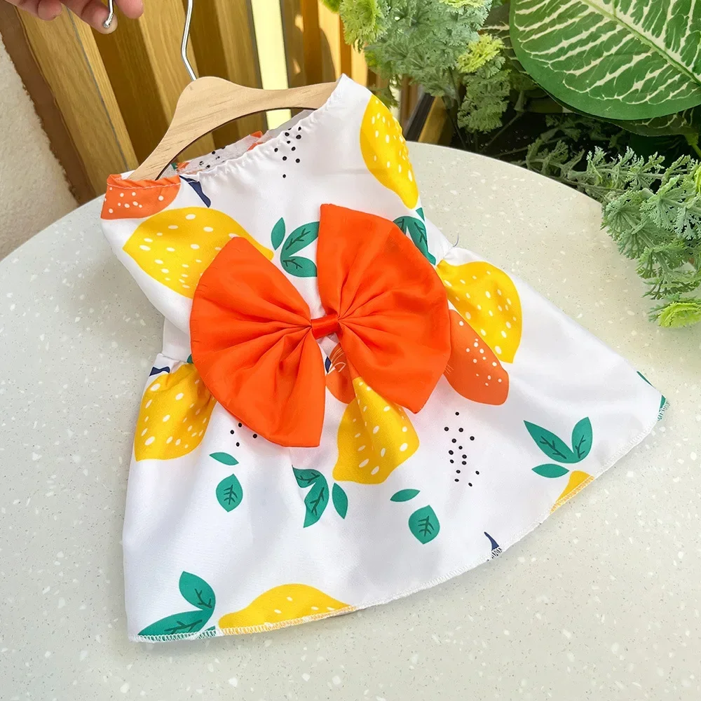 Cute Dog Dress Girl Dog Sleeveless Clothes Flower Printed Pet Apparel Doggies Bowknot Tulle Skirt Cat Clothing Small Puppy Dress Cute Dog Dress Girl Dog Sleeveless Clothes Flower Printed Pet Apparel Doggies Bowknot Tulle Skirt Cat Clothing Small Puppy Dress