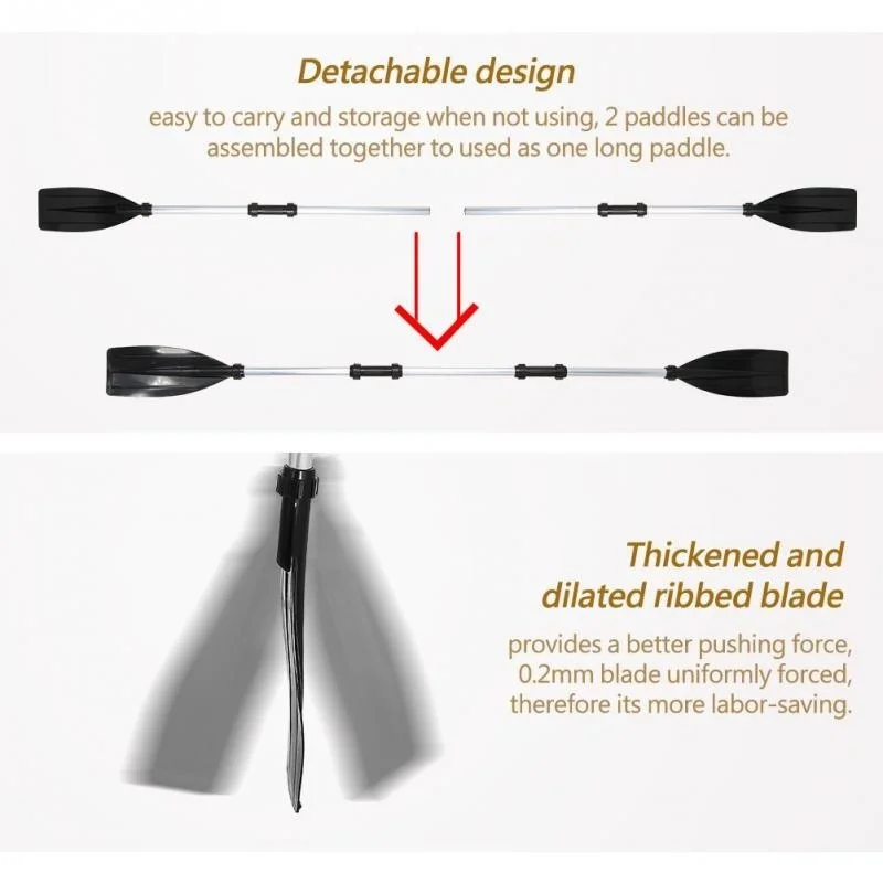 2 Pcs Detachable Kayak Fishing Board Boat Rafting Paddle Aluminum Alloy Rod Stand Up Surfing Oars Boat Parts & Accessories 2 Pcs Detachable Kayak Fishing Board Boat Rafting Paddle Aluminum Alloy Rod Stand Up Surfing Oars Boat Parts & Accessories