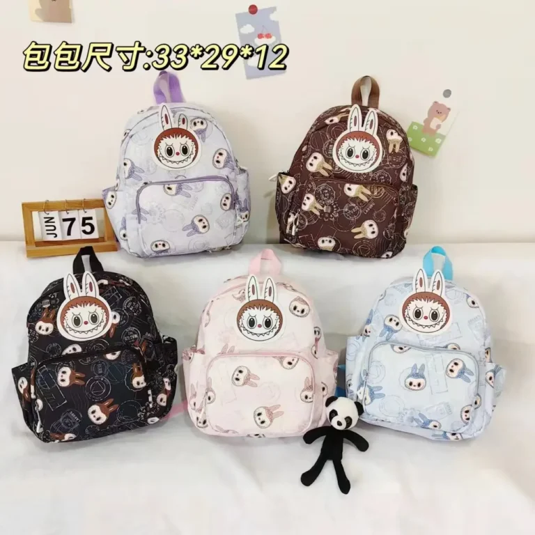 4pcs Kuromi Backpack, Pencil Case, Shoulder Bag, Wallet Set, Hello Kitty Sanrio School Bag, Melody Casual Outdoor Daypack