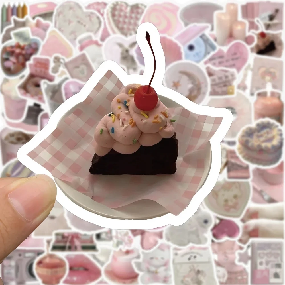 10/30/50/100pcs Cute Pink Girls Cartoon Stickers Aesthetic Decals Fridge Laptop Scrapbook Phone Diary Stationery Sticker Kid Toy