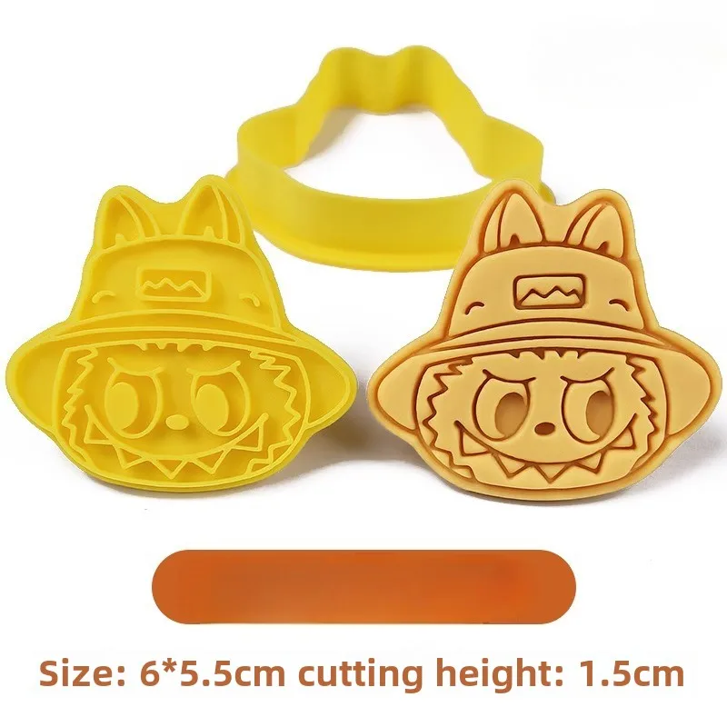 LABUBU Cookie Cutter Anime 3D Pressable Biscuit Mold Confectionery Cookie Stamp Baking Pastry Kitchen Bakeware Tools Cake Decor LABUBU Cookie Cutter Anime 3D Pressable Biscuit Mold Confectionery Cookie Stamp Baking Pastry Kitchen Bakeware Tools Cake Decor