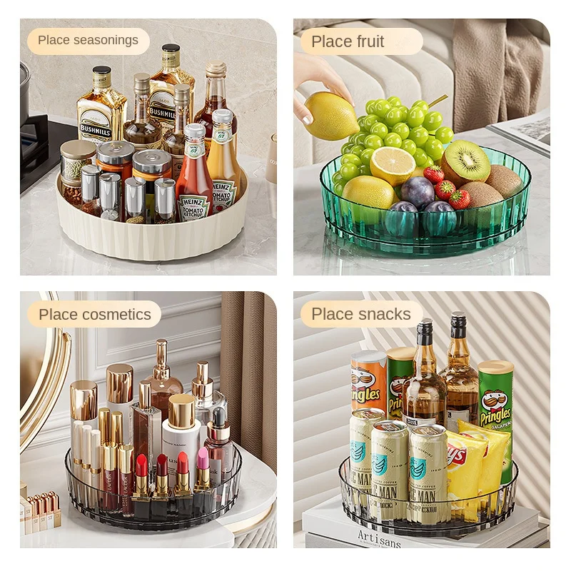 360 Rotating Seasoning Storage Tray Multifunction Pantry Cabinet Turntable For Cosmetics Bathroom Storage Box Kitchen Organizer 360 Rotating Seasoning Storage Tray Multifunction Pantry Cabinet Turntable For Cosmetics Bathroom Storage Box Kitchen Organizer