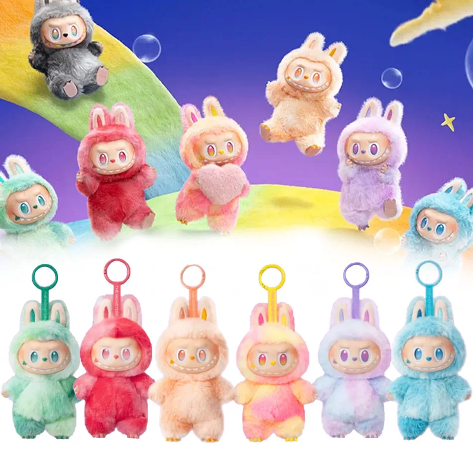 In Stock Labubu 3.0 The Monsters Heartbeat Macaron Enamel Face Cute Stuffed Pvc Figurine Tabletop Ornament Kawaii Toy Kid Gift