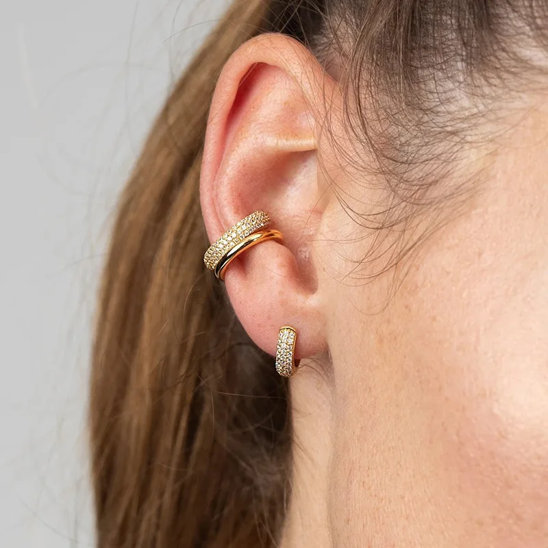 Korean Stainless Steel Round Circle Small Hoop Earrings Women Multicolor Zircon Minimal Punk Cartilage Earring Piercing Jewelry Korean Stainless Steel Round Circle Small Hoop Earrings Women Multicolor Zircon Minimal Punk Cartilage Earring Piercing Jewelry