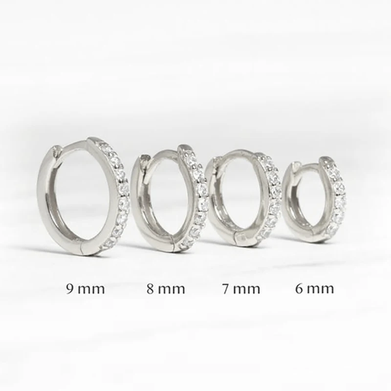 ANENJERY 2PCS Rainbow Little Huggies Hoop Earrings for Women Girl Cartilage Small Piercing Tragus Circle Men Jewelry ANENJERY 2PCS Rainbow Little Huggies Hoop Earrings for Women Girl Cartilage Small Piercing Tragus Circle Men Jewelry