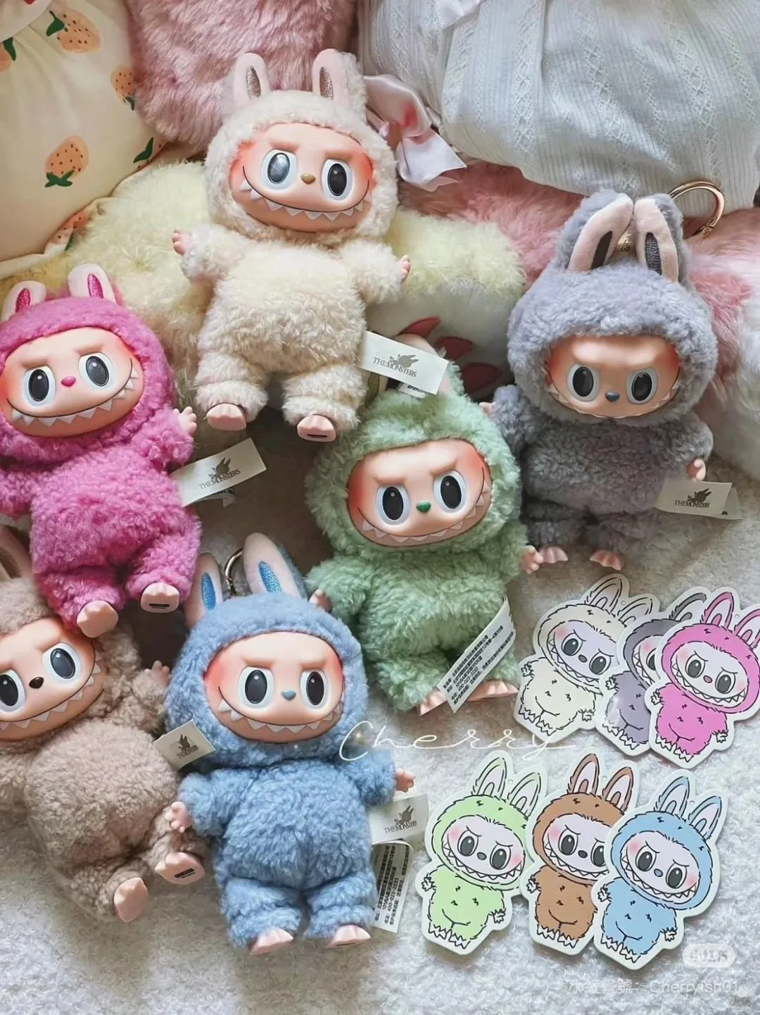 POP MART Original Labubu The Monster V1 V2 Macaroon Have a Seat Blind Box Vinyl Face Genuine Version Labubu Keychain Bag Pendant POP MART Original Labubu The Monster V1 V2 Macaroon Have a Seat Blind Box Vinyl Face Genuine Version Labubu Keychain Bag Pendant
