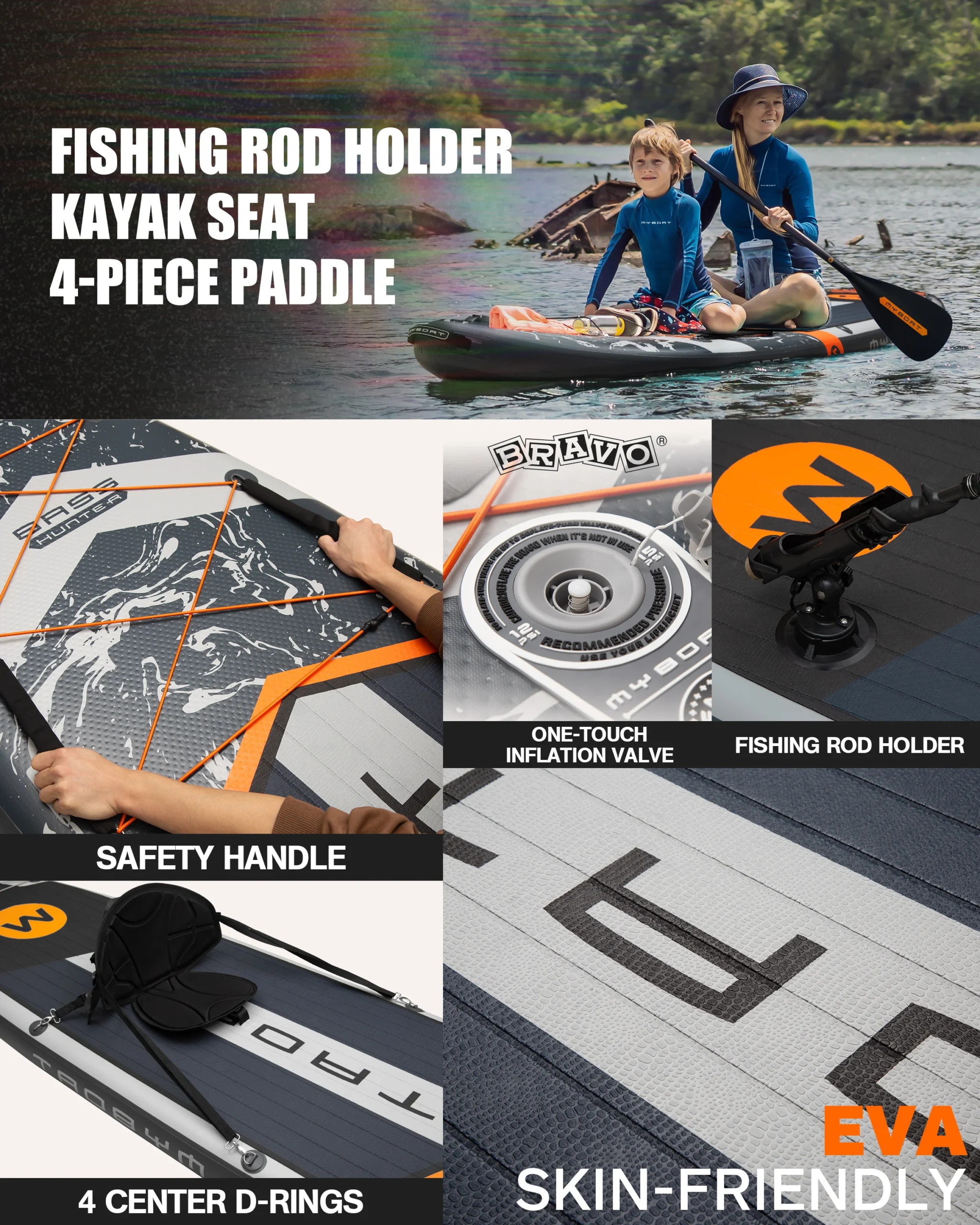 Myboat New Inflatable Paddle Board 11'6''x35''x6'' Stand Up Station Board With Accessories Extra Wide SUP Board Myboat New Inflatable Paddle Board 11'6''x35''x6'' Stand Up Station Board With Accessories Extra Wide SUP Board