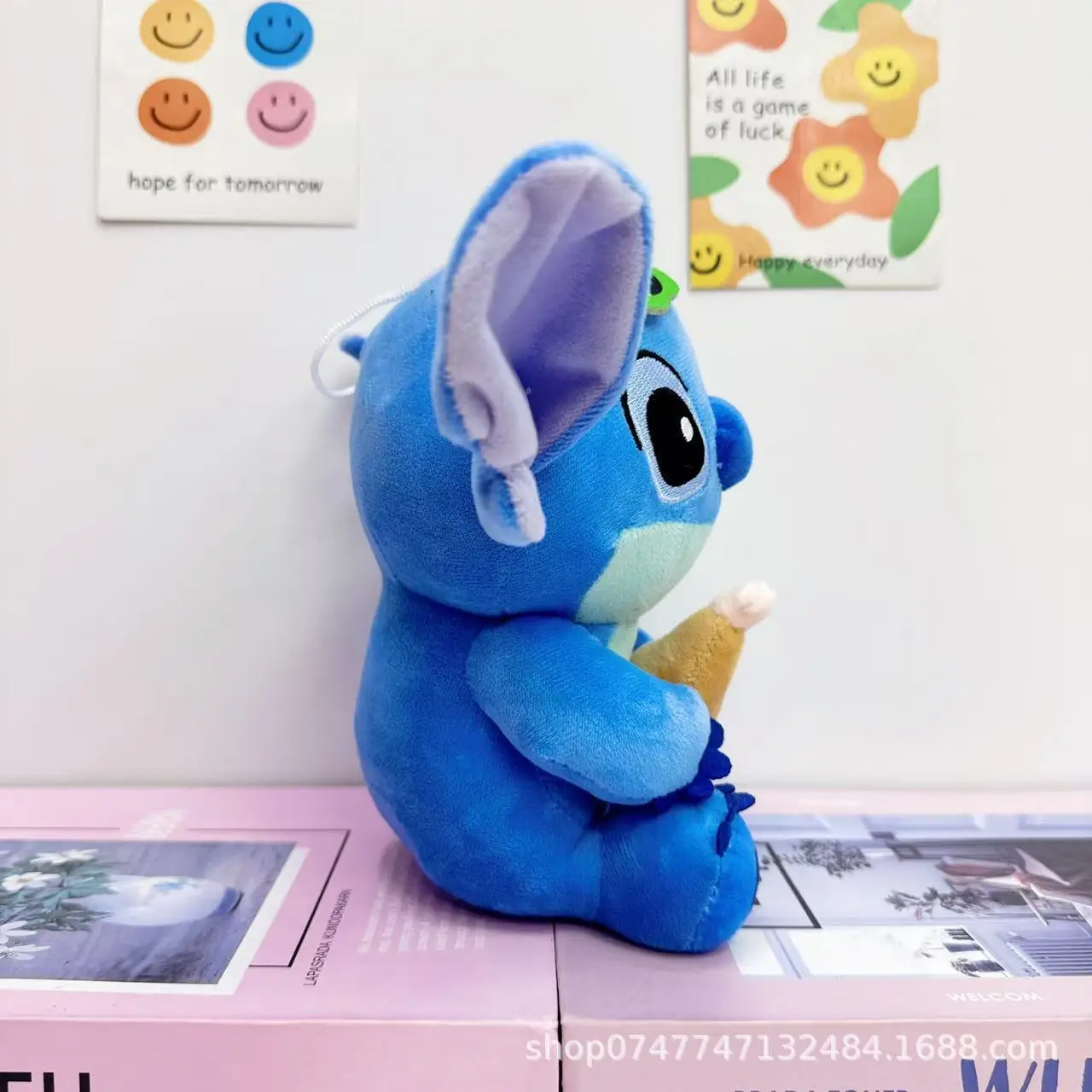 New 22cm Cute Cartoon Stitch Plush Toy 8 Inch Cute Funny Stitch Doll Drag Stitch Capybara Children'S Toy Doll Birthday Gift