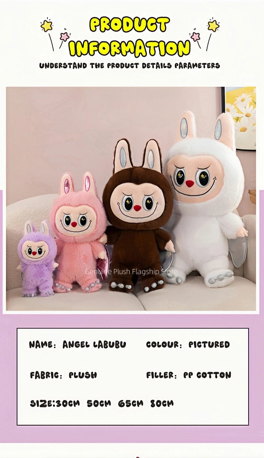 80cm Big Size Labubu Cartoon Anime plush stuffed doll Kawaii Kids Pillow Peluche Toy Room Decoration Plushies Holiday Gifts 80cm Big Size Labubu Cartoon Anime plush stuffed doll Kawaii Kids Pillow Peluche Toy Room Decoration Plushies Holiday Gifts