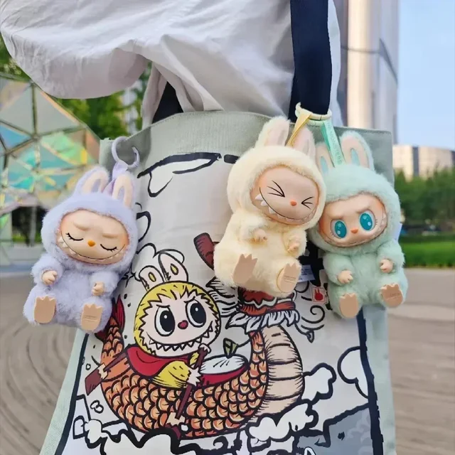 Labubu Macaron 2nd Blind Box Popmart series PVC kawaii Labubu Replica Macaron Pendant Doll Monsters Lisa Trendy Toy Gift