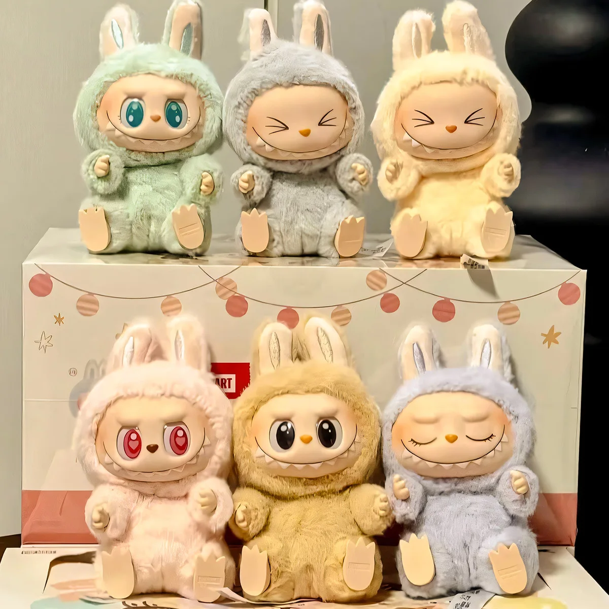 14cm Labubu The Monsters Heartbeat Cute Cartoon PVC Figurine Collectible Toys Gifts Kids Accessories Exquisite Home Decoration