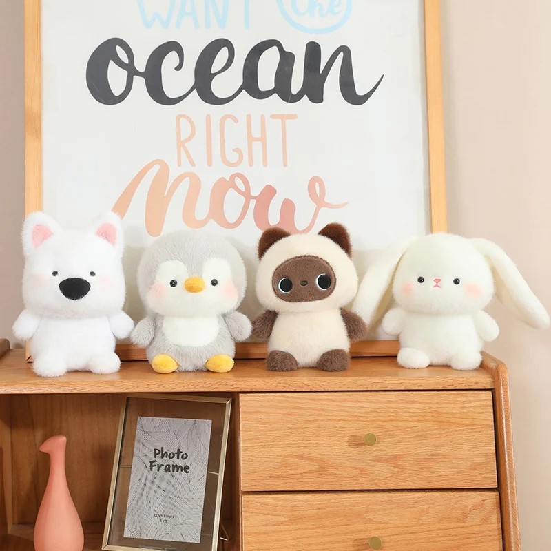 Cute Sitting Animals Red Panda Fox Sloth Cat Soft Plush Dolls Stuffed Capybara Pig Plushie Baby Toys Gifts For Children Cute Sitting Animals Red Panda Fox Sloth Cat Soft Plush Dolls Stuffed Capybara Pig Plushie Baby Toys Gifts For Children