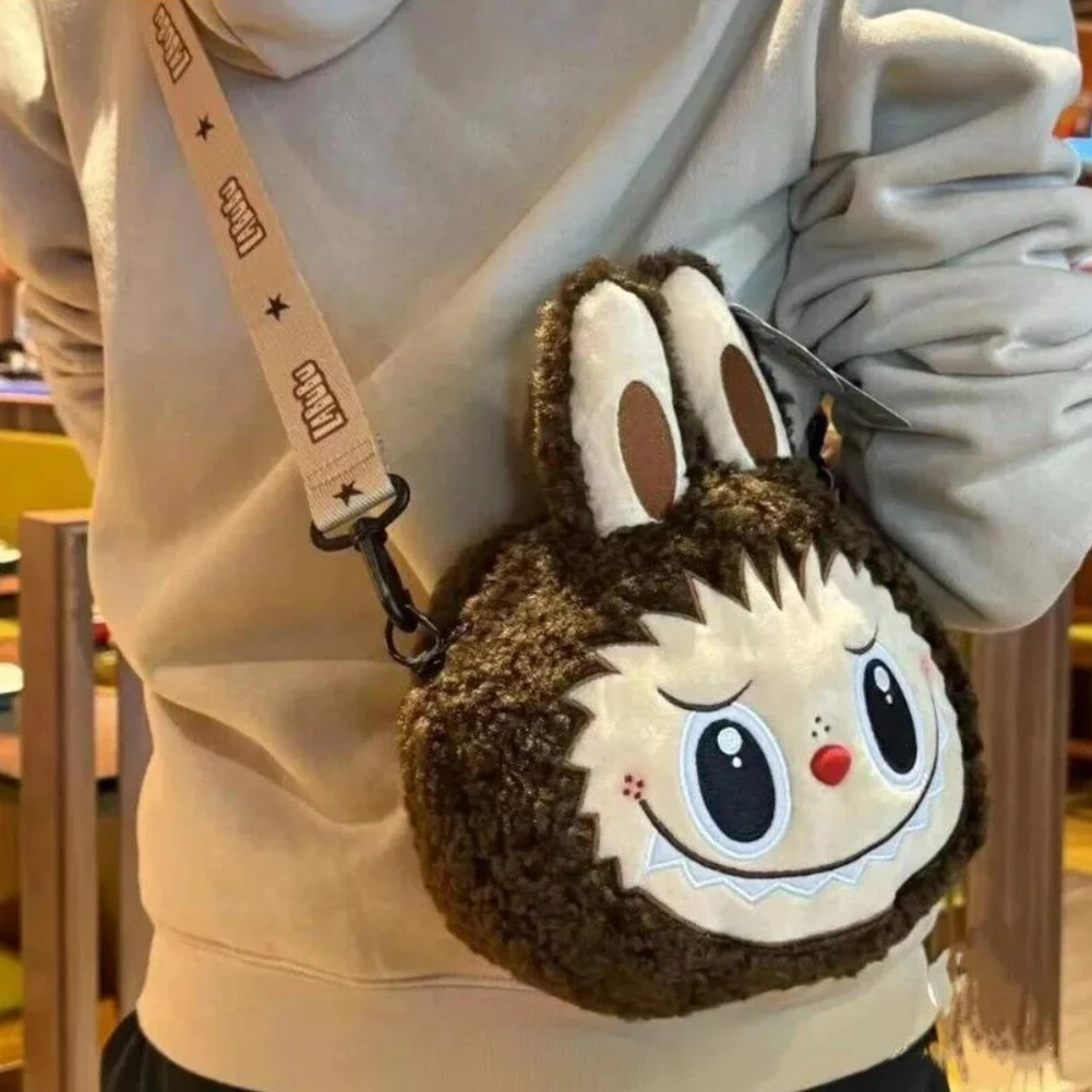 Cartoon Labubu Plush Cross-boday Bag Lightweight Adorable Multi-Compartment Cartoon Daypack Perfect Present for Kids Boys Girls Cartoon Labubu Plush Cross-boday Bag Lightweight Adorable Multi-Compartment Cartoon Daypack Perfect Present for Kids Boys Girls