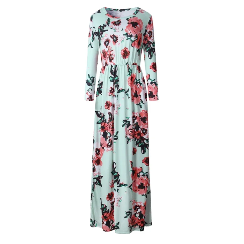 Women Summer Long Dress 2025 Floral Print Boho Beach Dress Ladies White Maxi Evening Party Dress Sundress Vestidos de festa