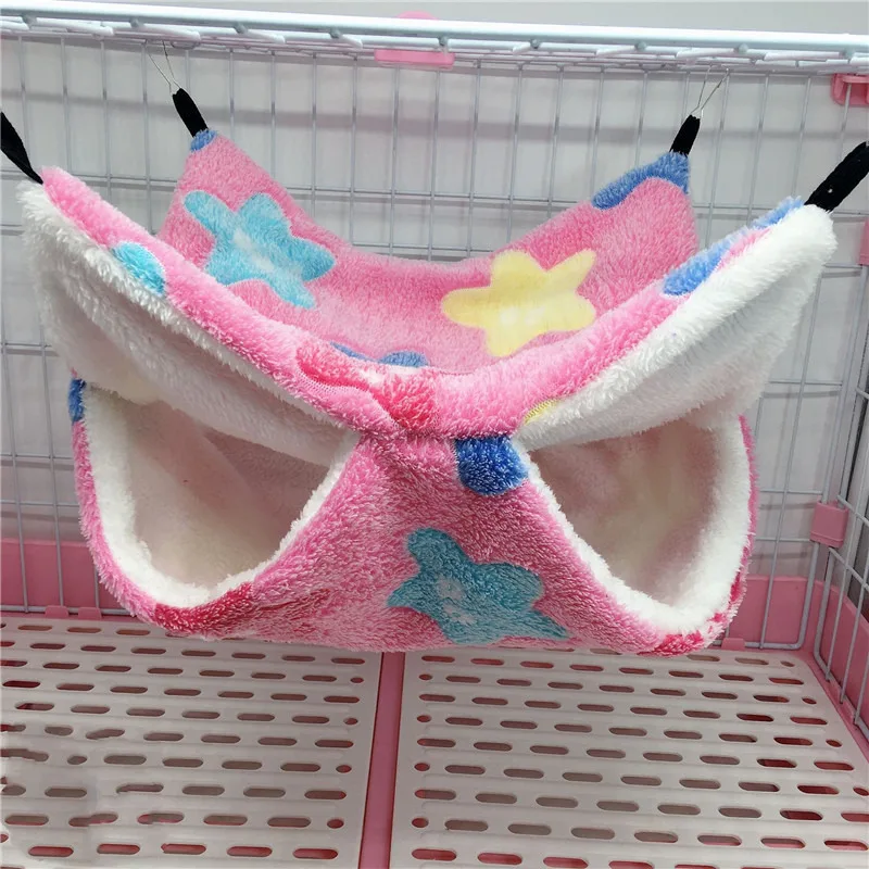 Double Layered Hamster Cage Sleeping Hammock Print Guinea Pig Clothes Bed Rodent Hammock Chinchilla Cage Little House Double Layered Hamster Cage Sleeping Hammock Print Guinea Pig Clothes Bed Rodent Hammock Chinchilla Cage Little House