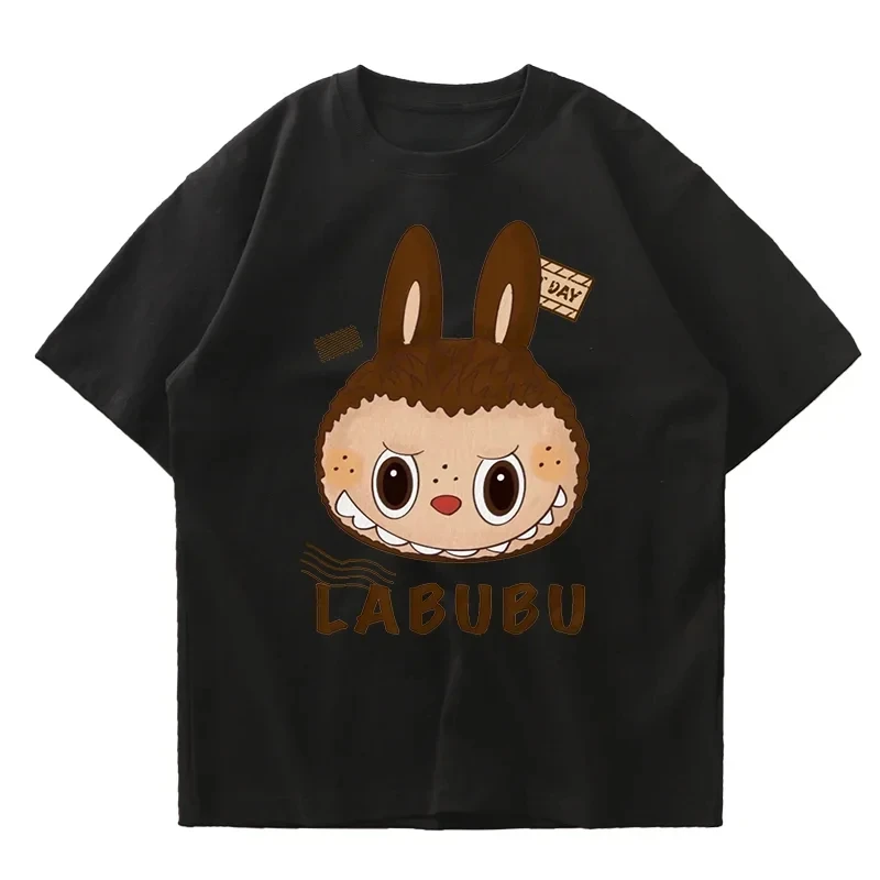 Anime LABUBU Print T Shirt  Student Street Sports Casual T-shirt Graphic T Shirts  Y2k Top  Women Clothing  Oversized T Shirt