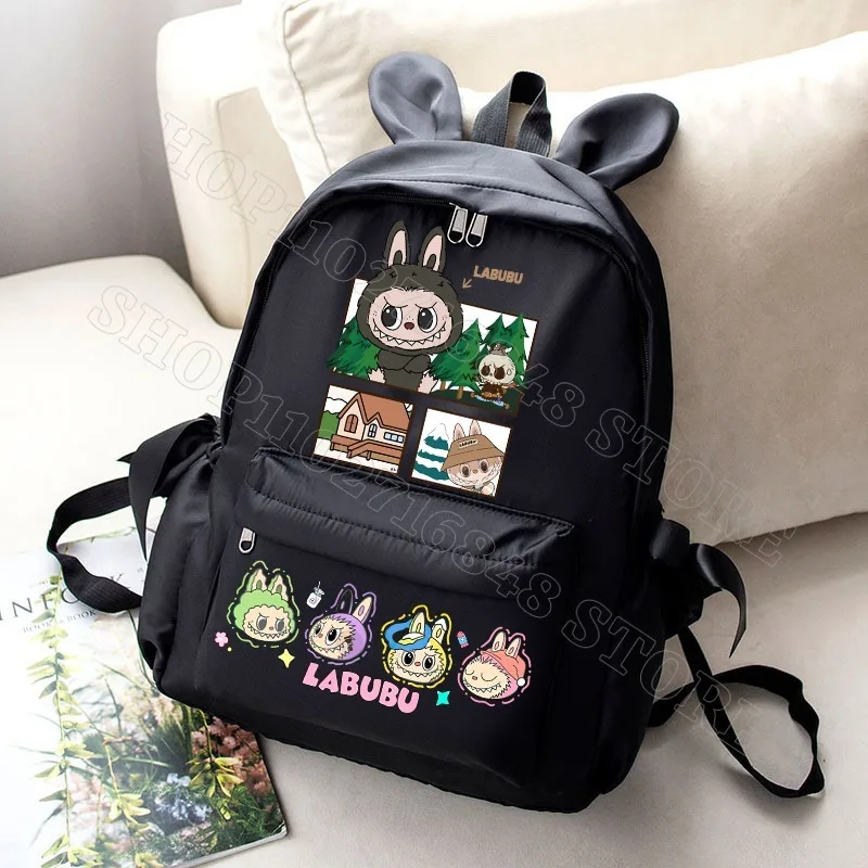 Labubu Cute Backpack Women Bags Men Cartoon Anime Graphic Print Schoolbags Large Capacity Portable Backpacks Birthday Party Gift Labubu Cute Backpack Women Bags Men Cartoon Anime Graphic Print Schoolbags Large Capacity Portable Backpacks Birthday Party Gift
