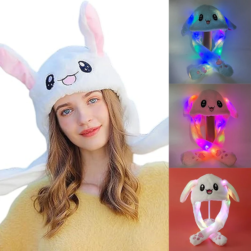 Rabbit Ears Hat Funny Gift For Kids Boys Girls Cute Rabbit Hat With Moving Ears Cute Bunny Hat Funny Kids Winter Toy Warm Cap Rabbit Ears Hat Funny Gift For Kids Boys Girls Cute Rabbit Hat With Moving Ears Cute Bunny Hat Funny Kids Winter Toy Warm Cap