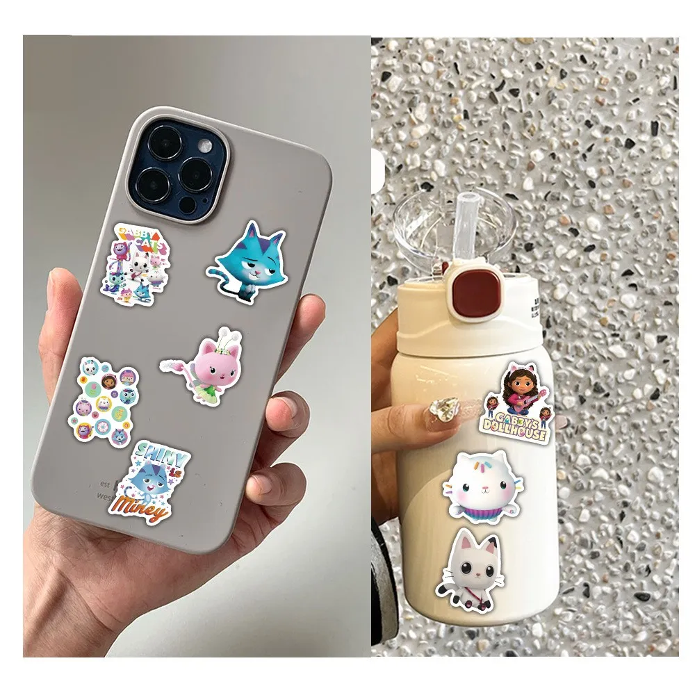 100Pcs Gabby's Dollhouse Stickers For Suitcase Skateboard Laptop Luggage Fridge Phone Car Styling Sticker 100Pcs Gabby's Dollhouse Stickers For Suitcase Skateboard Laptop Luggage Fridge Phone Car Styling Sticker