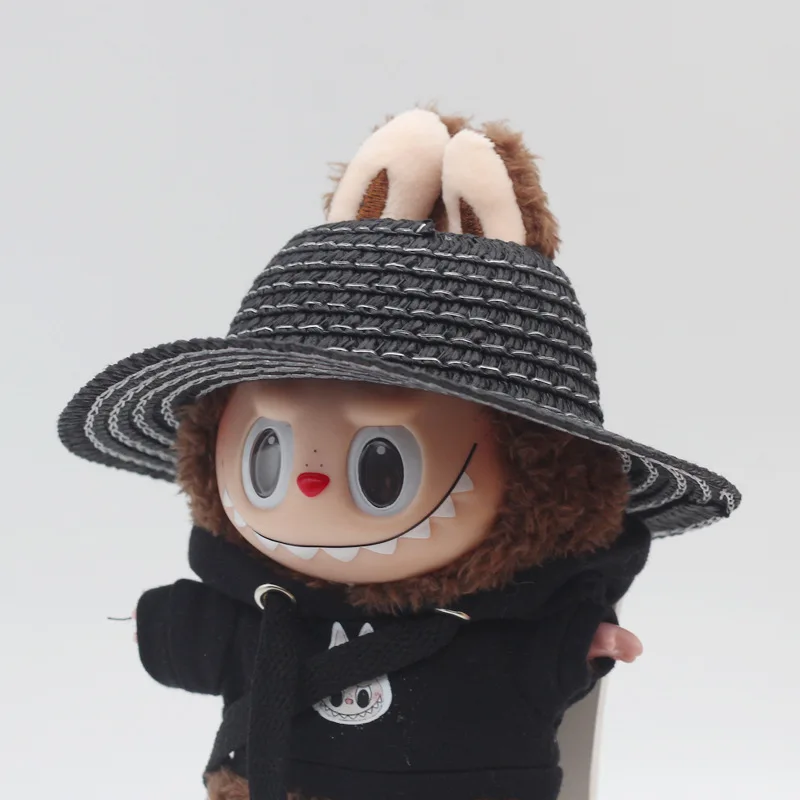 Labubu Hat Open Top Straw Hat Woven Hat Labubu Party Clothing Accessories Countryside Style Labubu Outfit for Sitting Party Labubu Hat Open Top Straw Hat Woven Hat Labubu Party Clothing Accessories Countryside Style Labubu Outfit for Sitting Party
