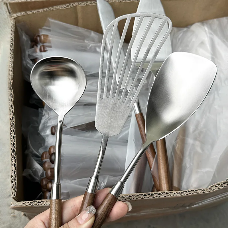 304 Stainless Steel Cooking Spoon Frying Spatula Walnut Cake Shovel Cake Spatula Knife Cooking Utensils Soup Ladle 304 Stainless Steel Cooking Spoon Frying Spatula Walnut Cake Shovel Cake Spatula Knife Cooking Utensils Soup Ladle